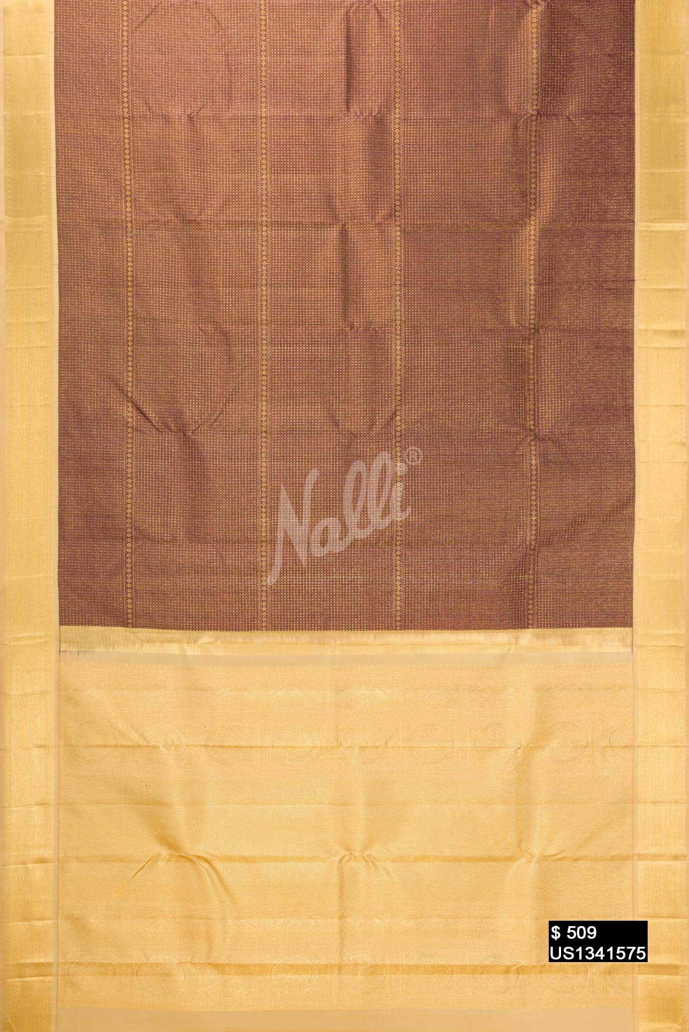 Coffee Brown Kanchipuram Silk Saree