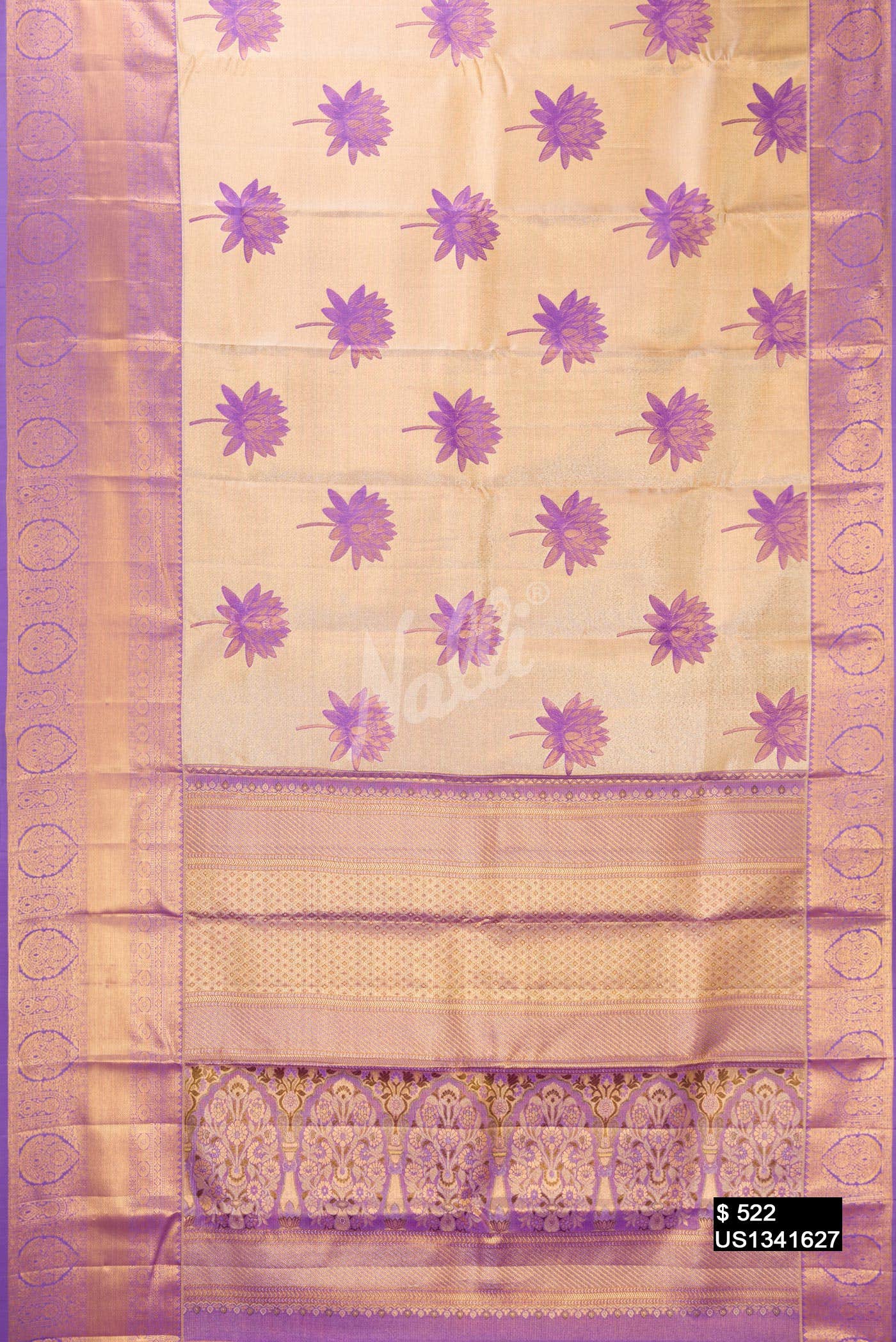 Gold Kanchipuram Tissue Silk Saree
