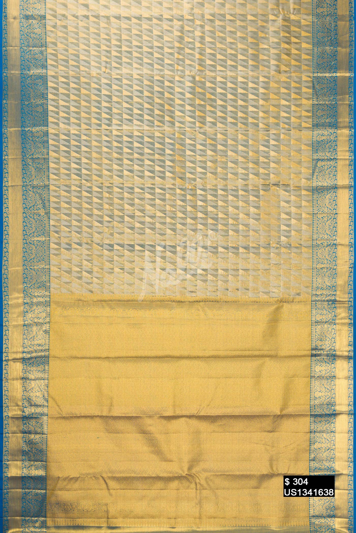 Gold Kanchipuram Tissue Silk Saree