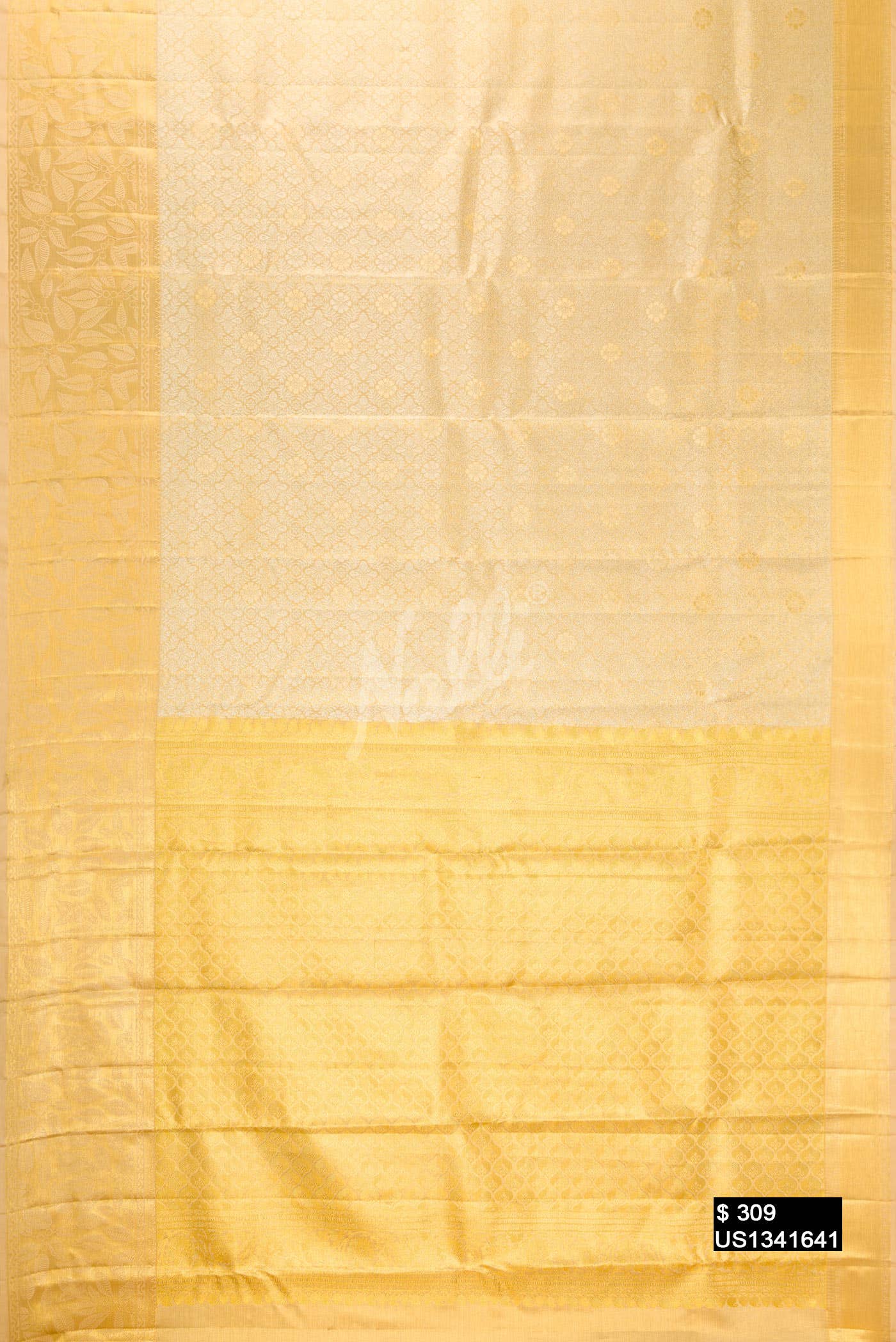 Gold Kanchipuram Tissue Silk Saree