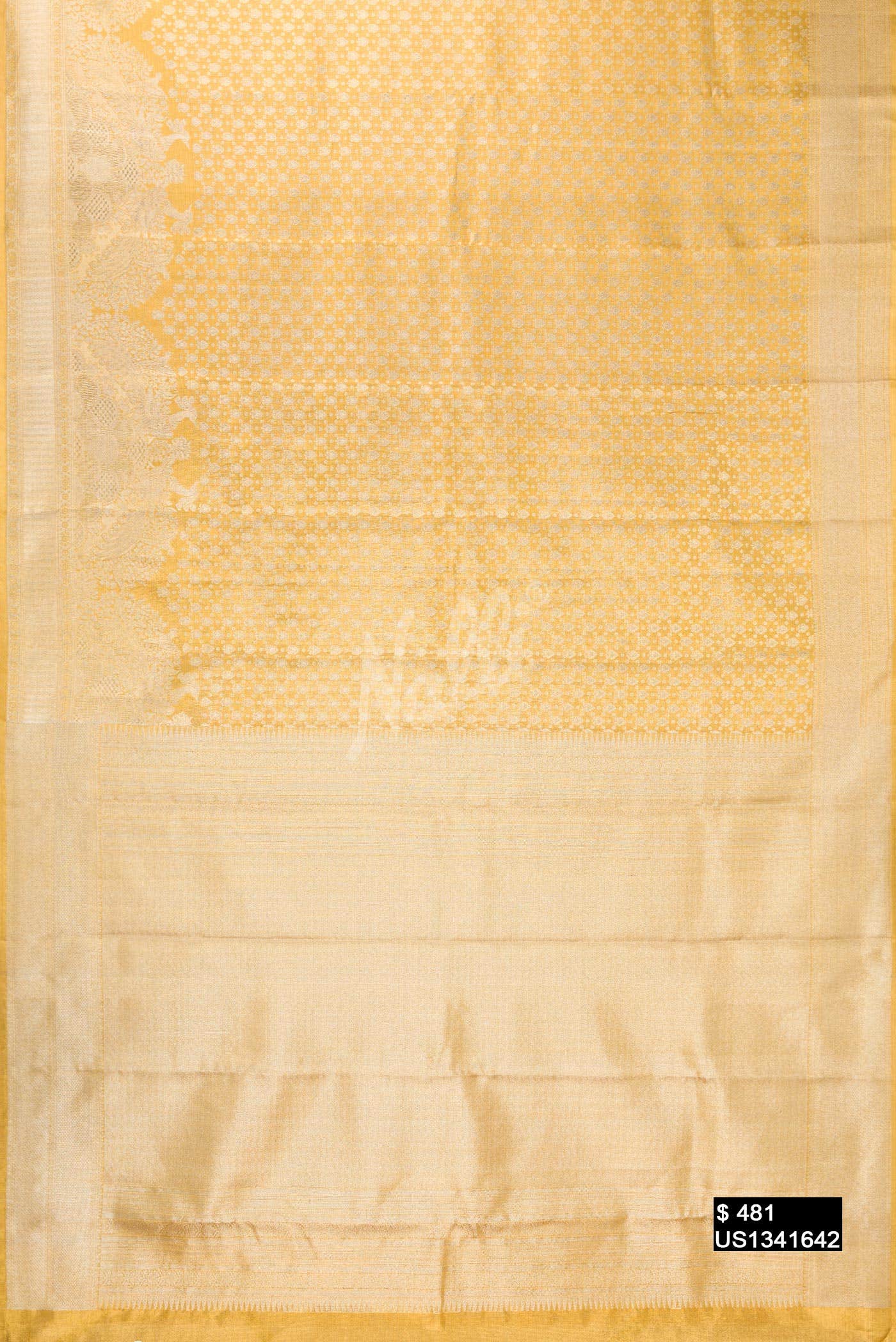 Gold Kanchipuram Tissue Silk Saree