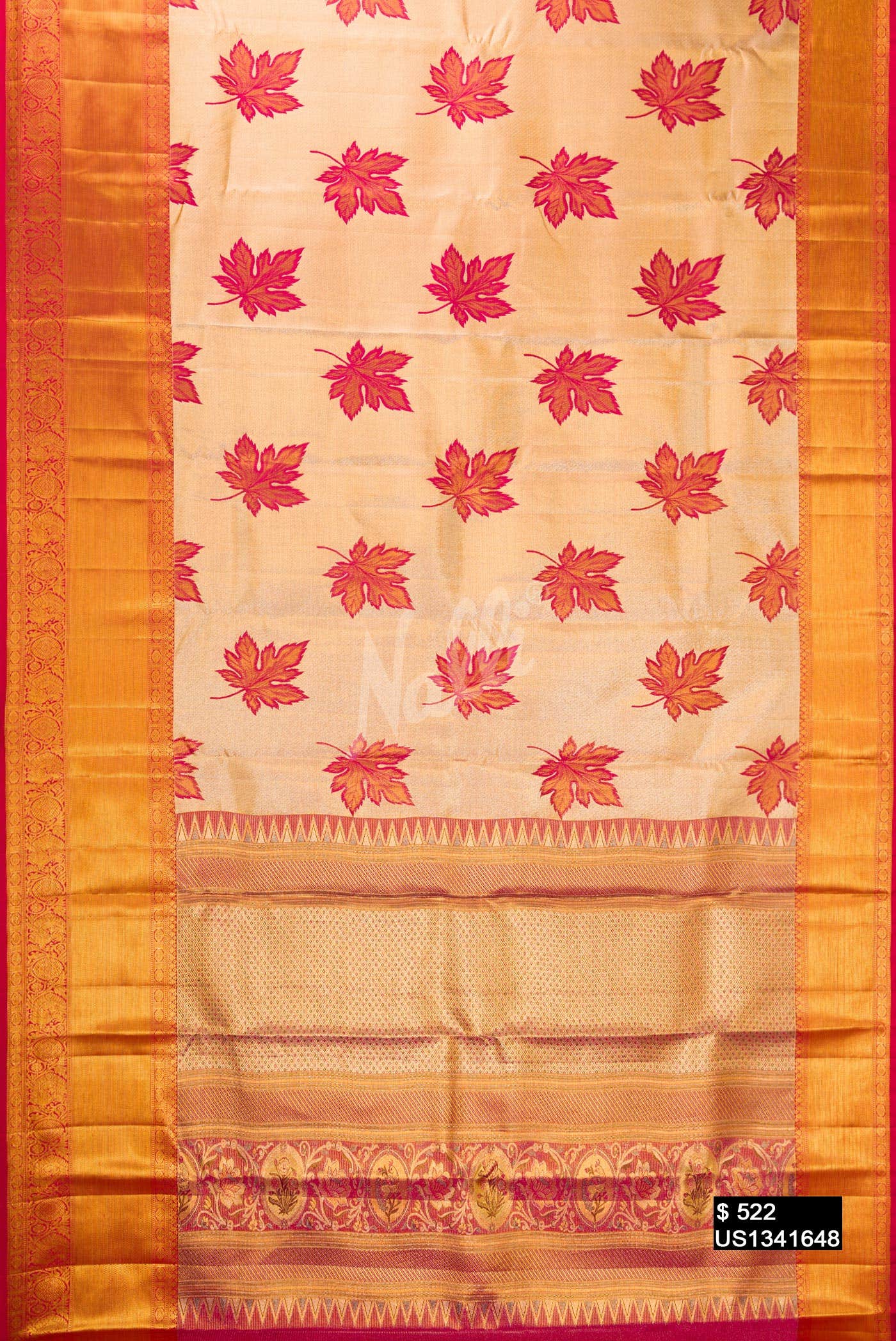 Gold Kanchipuram Tissue Silk Saree