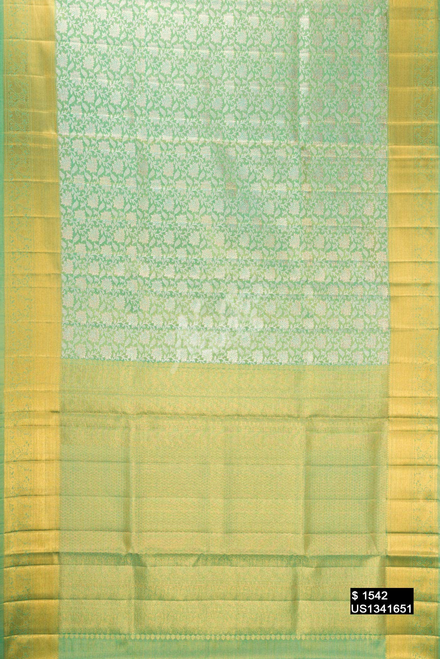Green Kanchipuram Tissue Silk Saree