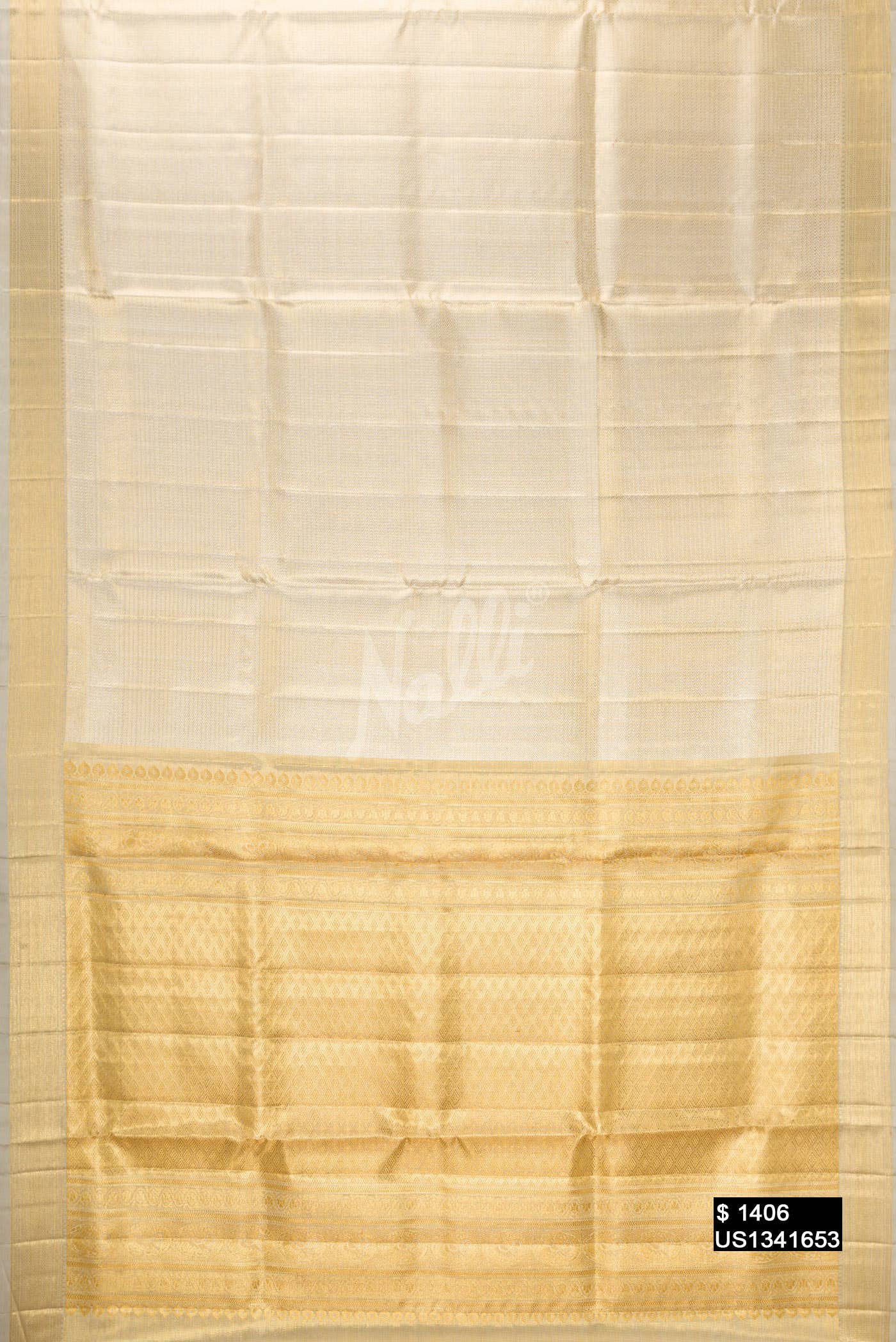 Silver Kanchipuram Tissue Silk Saree
