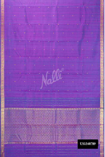 Lavender Kanchipuram Silk Saree