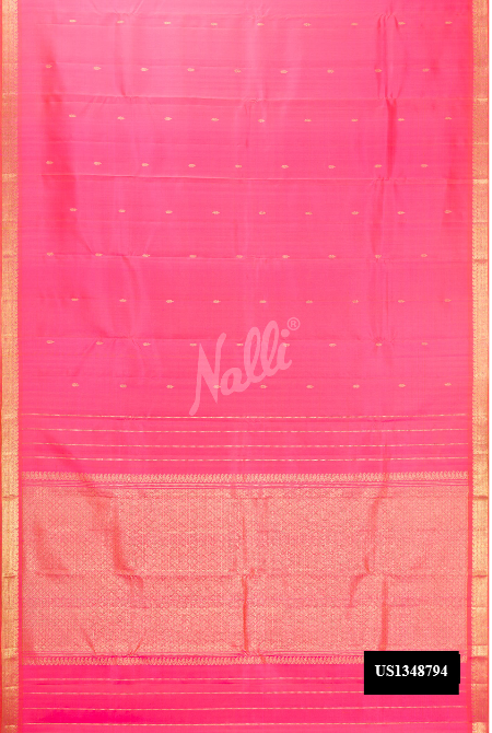 Pink Kanchipuram Silk Saree