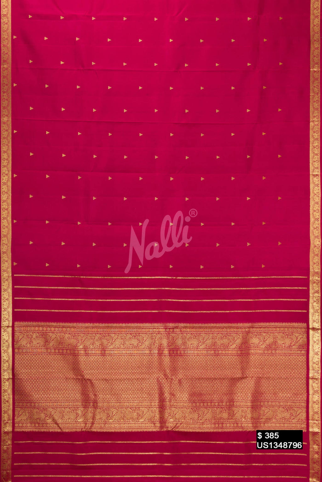 Maroon Kanchipuram Silk Saree