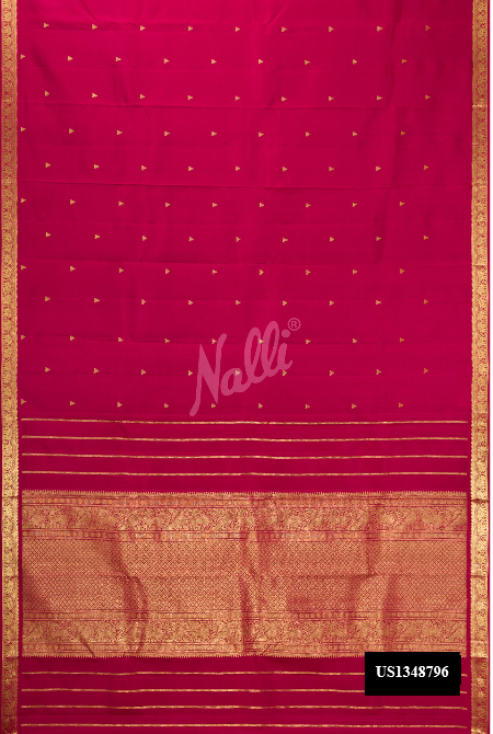 Maroon Kanchipuram Silk Saree