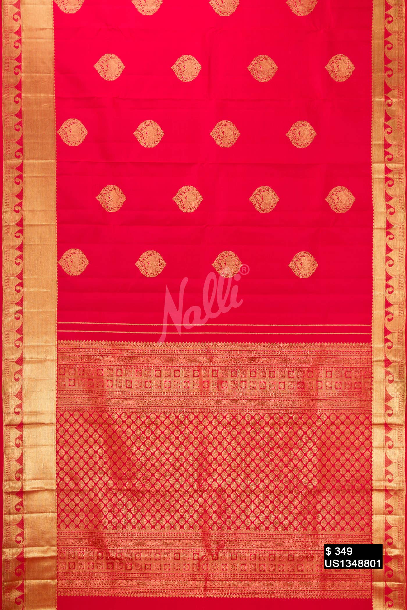 Red Kanchipuram Silk Saree