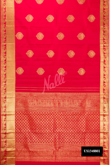 Red Kanchipuram Silk Saree