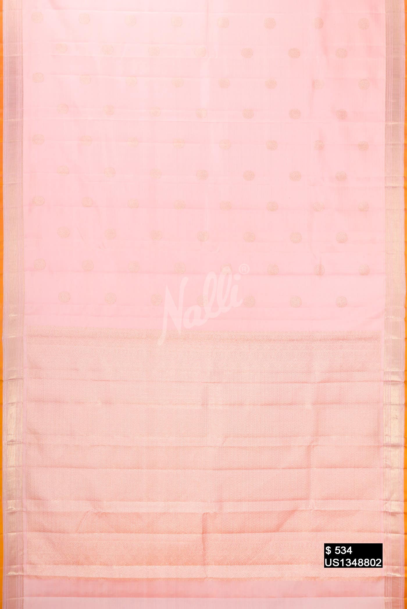 Pink Kanchipuram Silk Saree