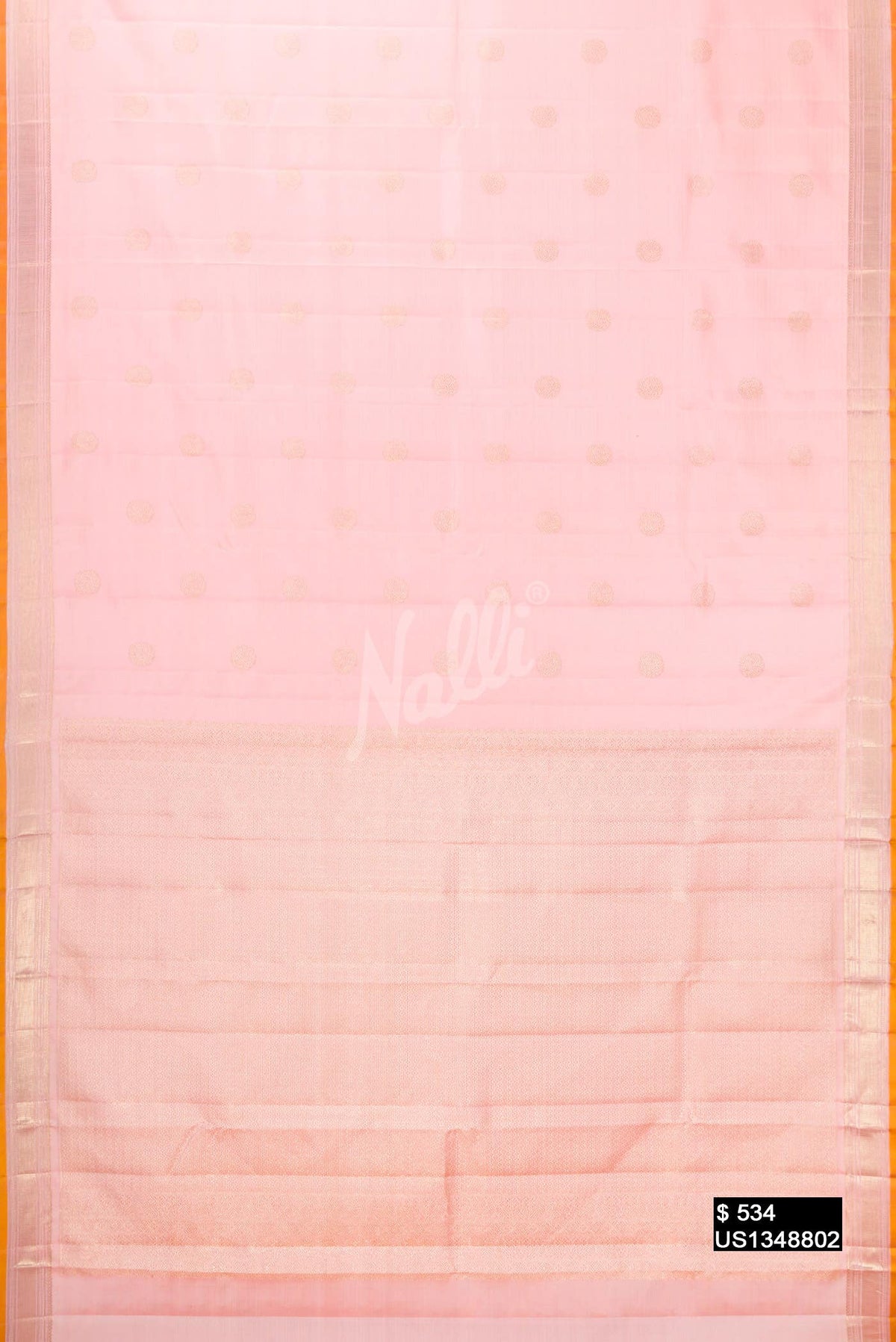 Pink Kanchipuram Silk Saree