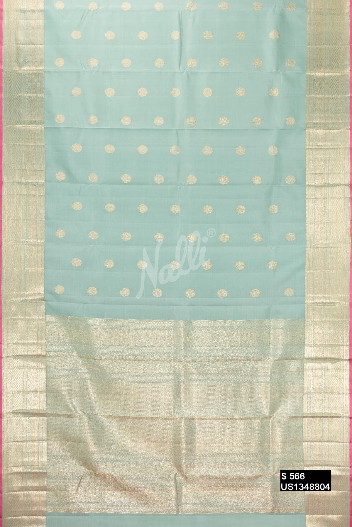 Light Green Kanchipuram Silk Saree