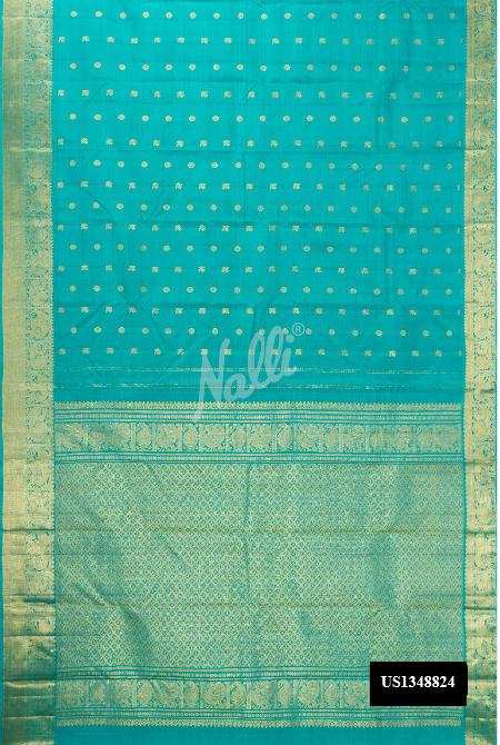 Light Blue Kanchipuram Silk Saree