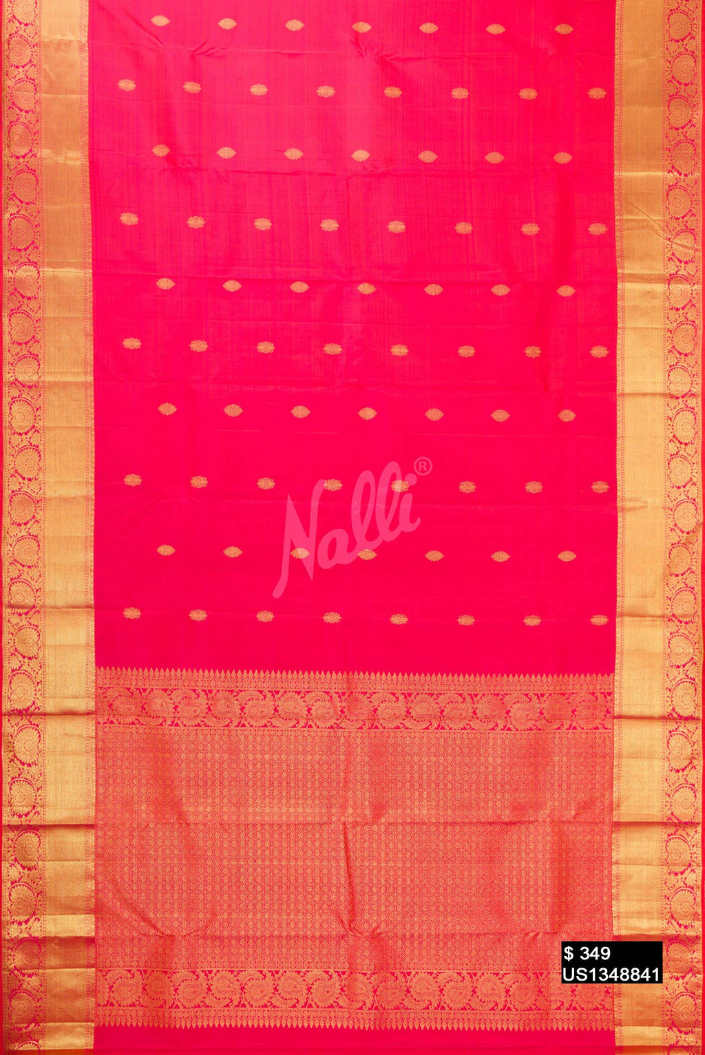 Pink Kanchipuram Silk Saree