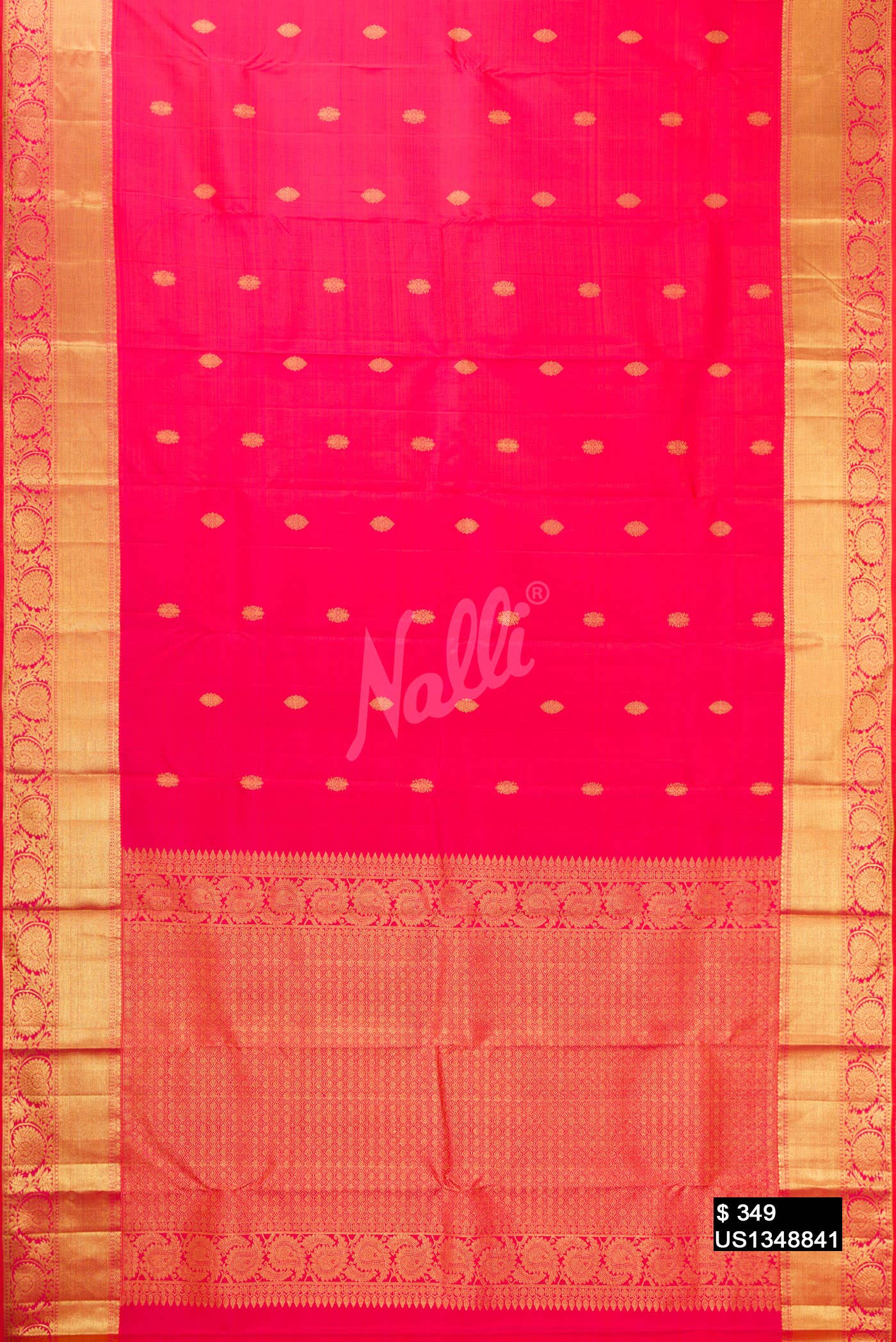 Pink Kanchipuram Silk Saree