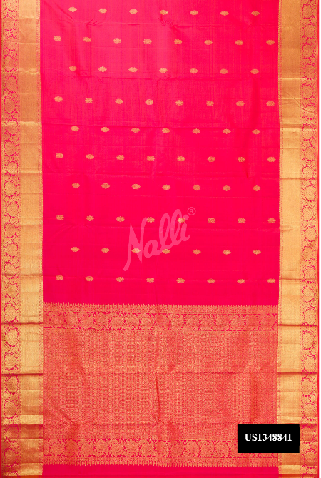 Pink Kanchipuram Silk Saree