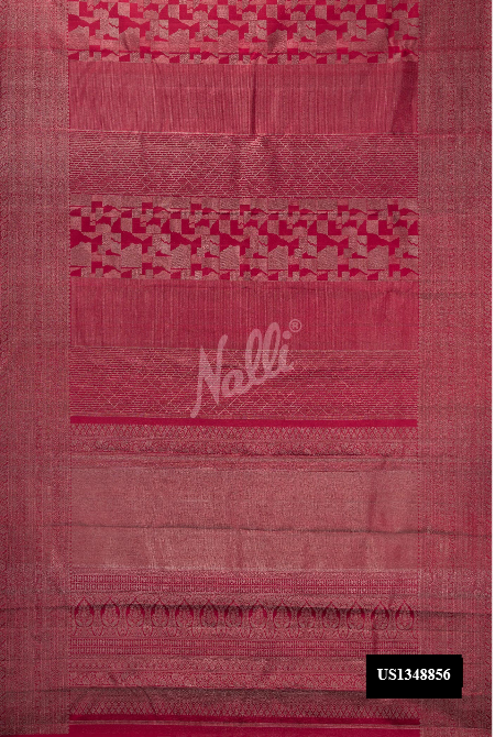 Maroon Kanchipuram Silk Saree