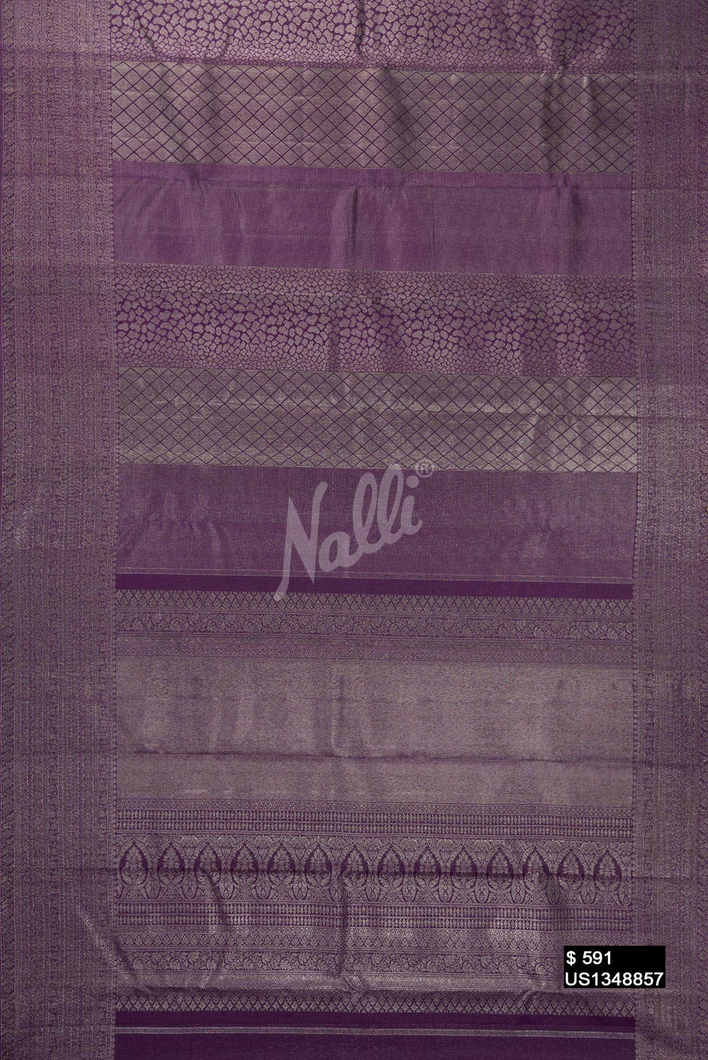 Navy Blue Kanchipuram Silk Saree