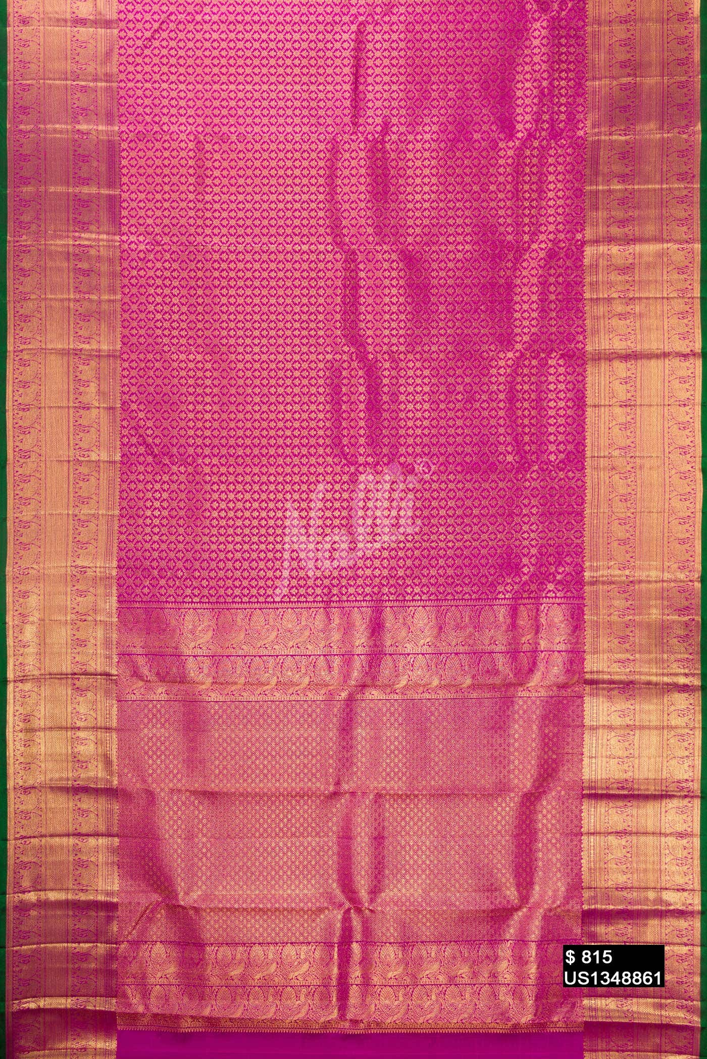 Magenta Kanchipuram Silk Saree