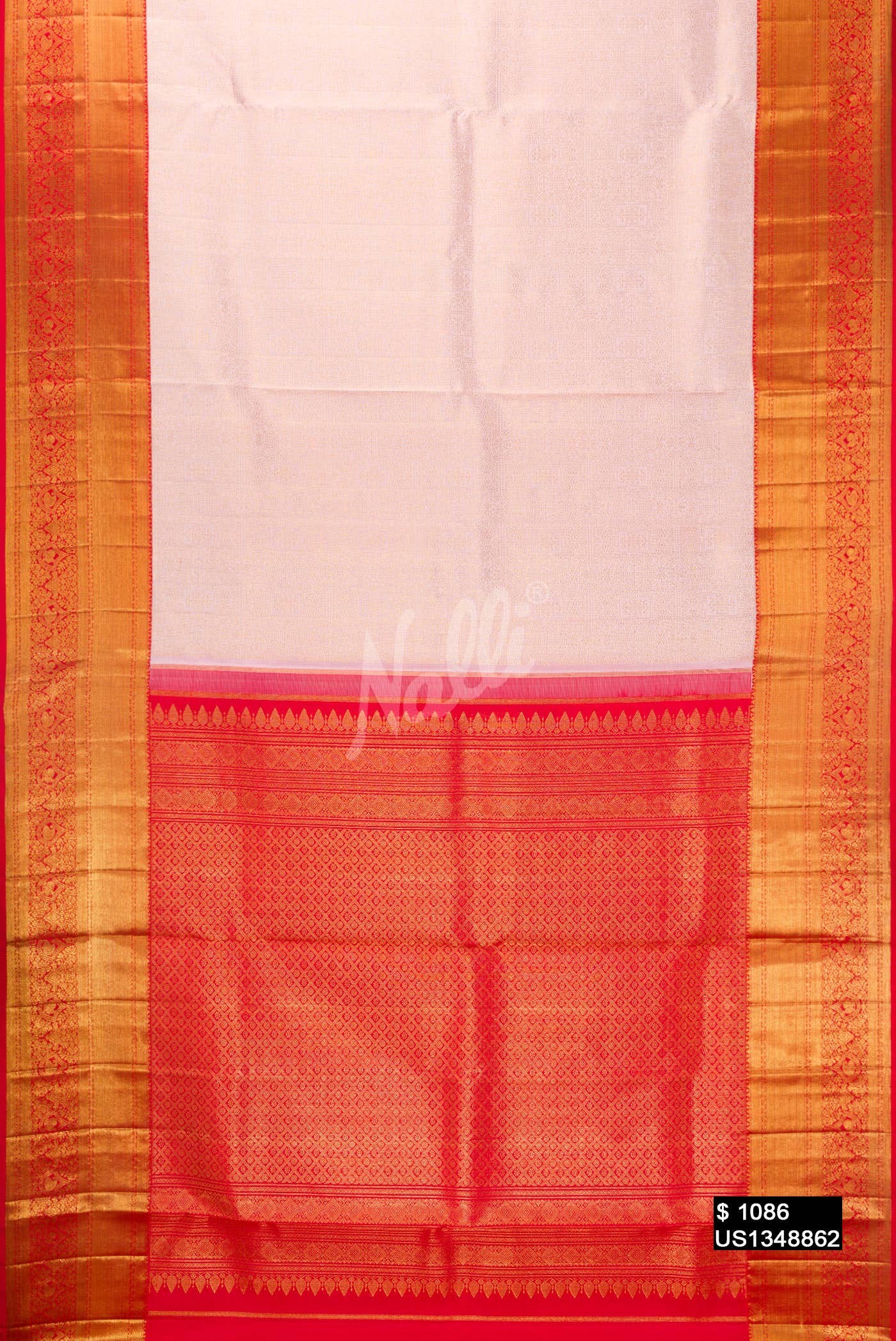 Rose Gold Kanchipuram Silk Saree