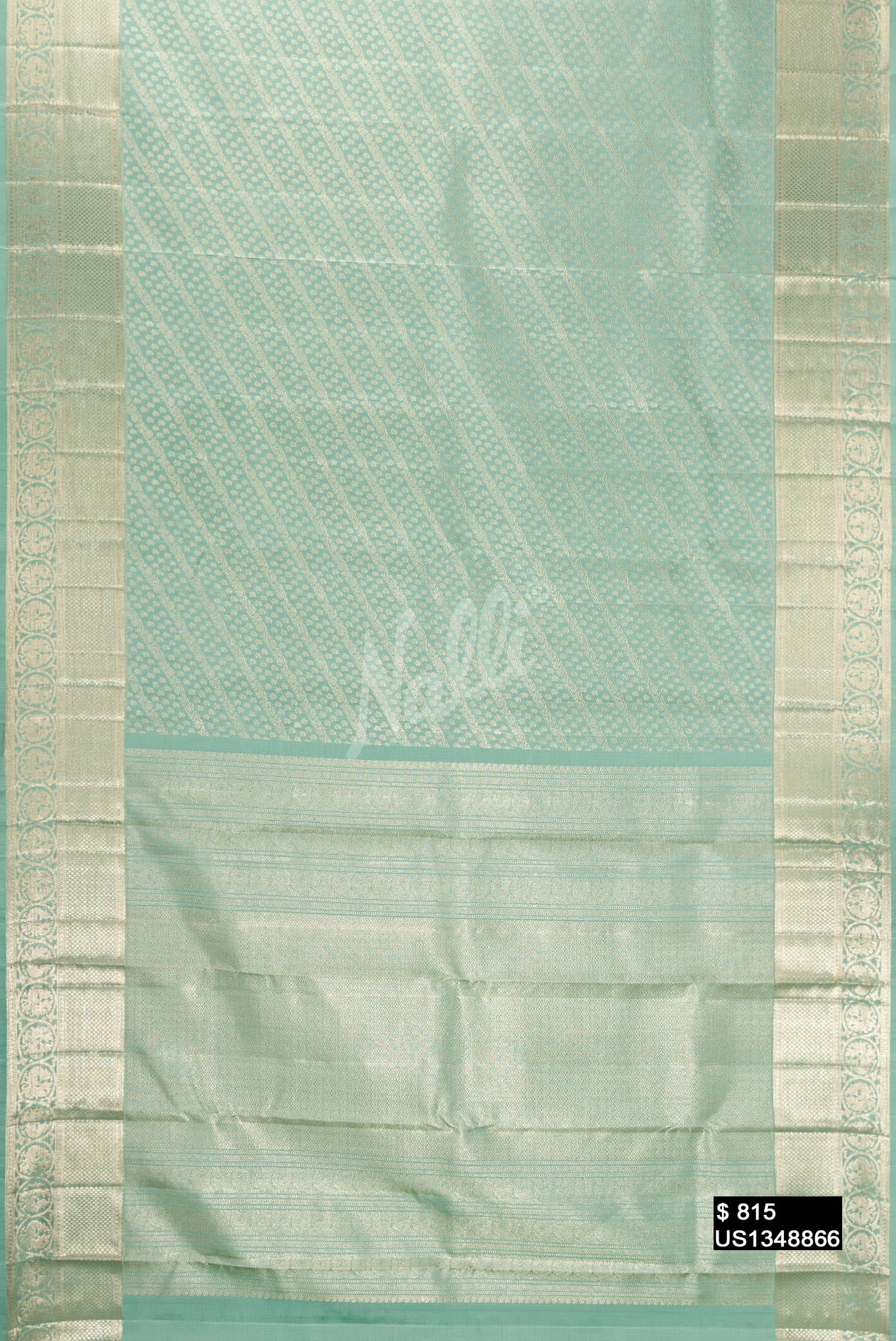 Light Green Kanchipuram Silk Saree