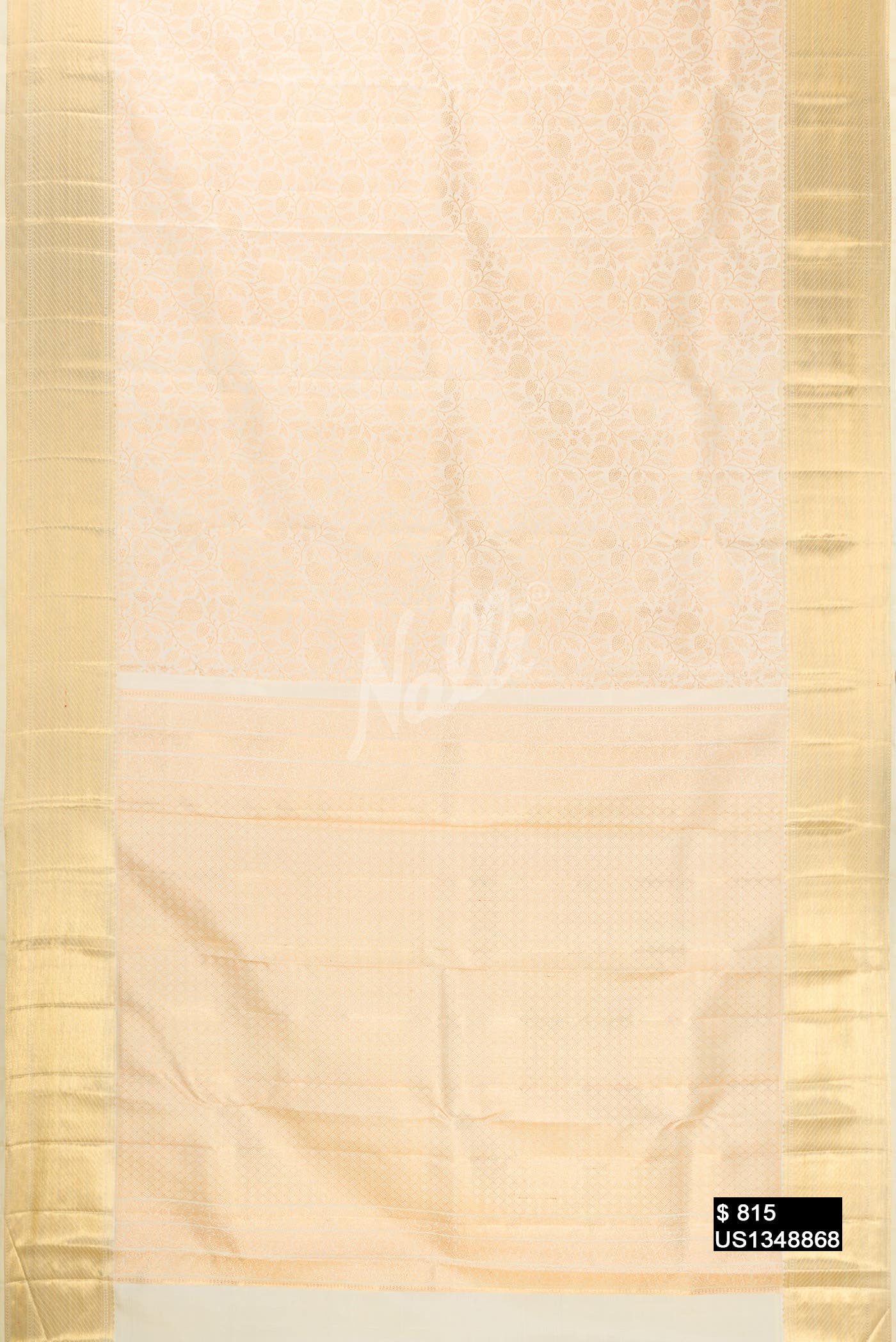 Sandal Kanchipuram Silk Saree