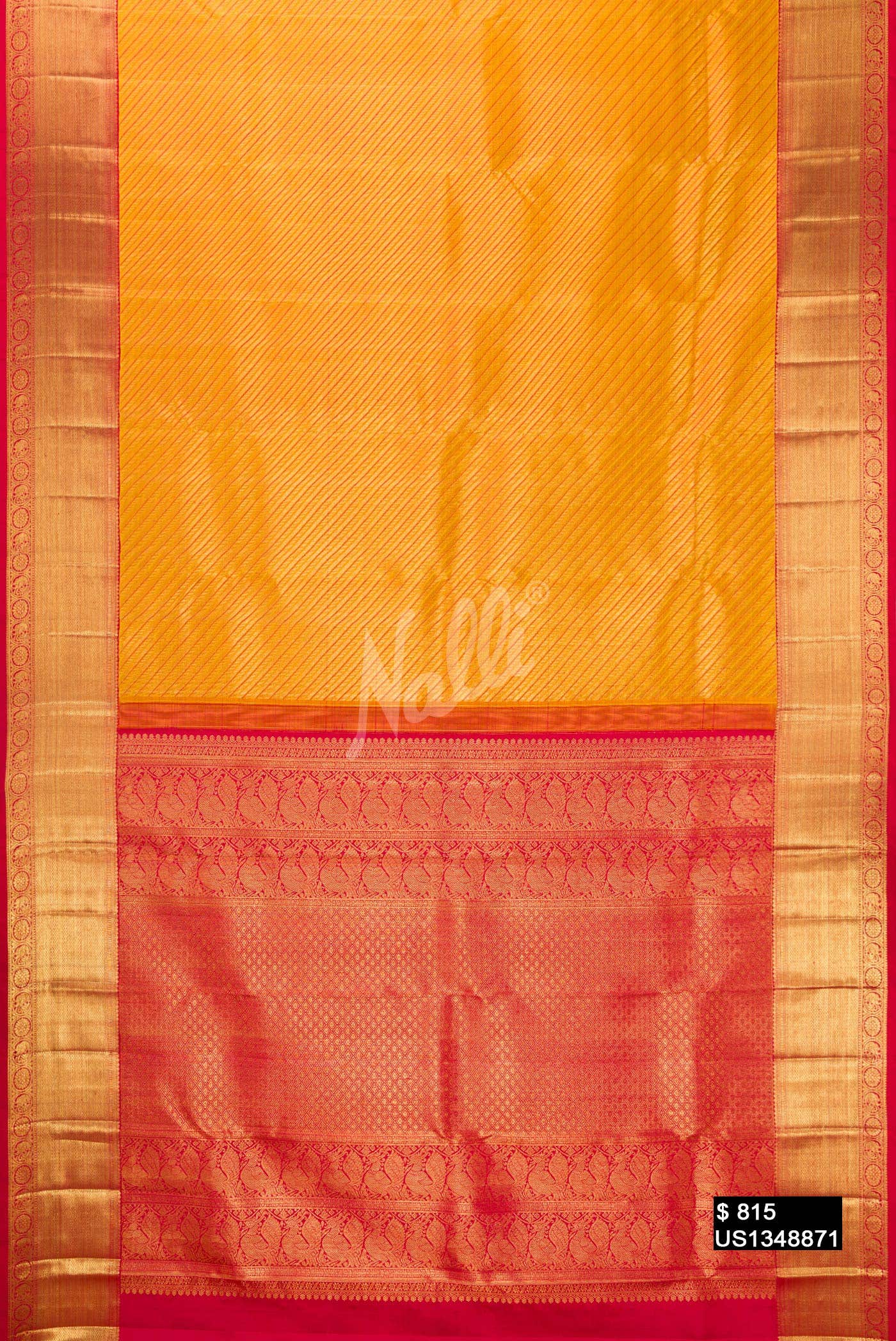 Gold Kanchipuram Silk Saree