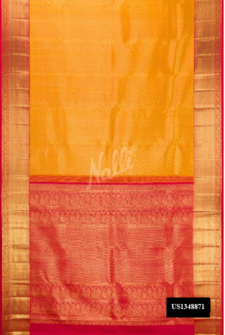 Gold Kanchipuram Silk Saree