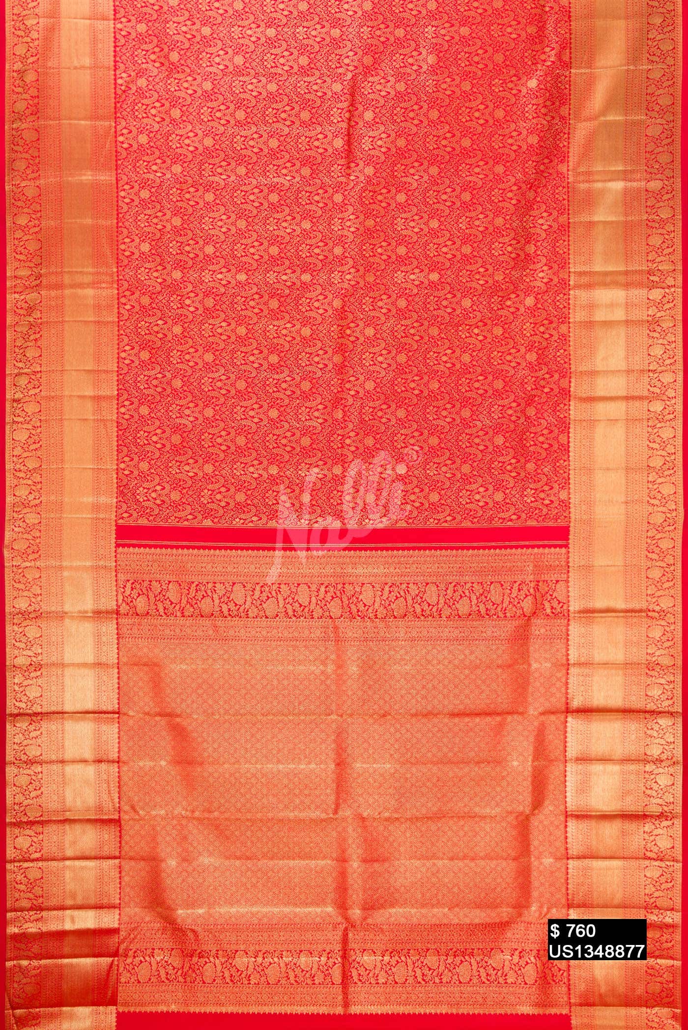 Red Kanchipuram Silk Saree