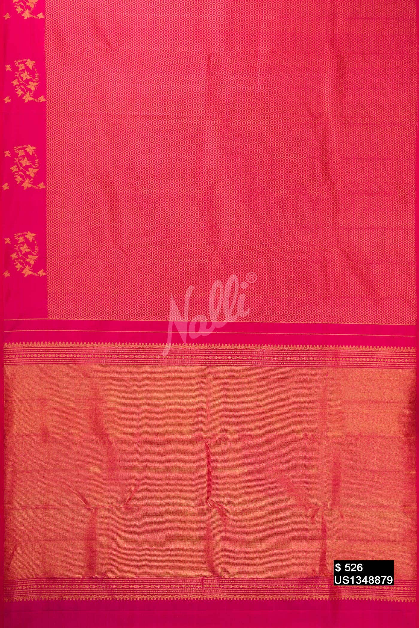 Rani Pink Kanchipuram Silk Saree