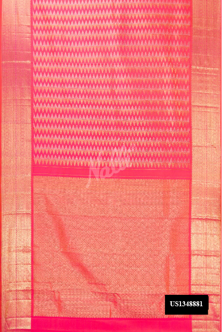 Pink Kanchipuram Silk Saree