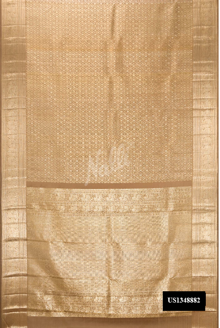 Brown Kanchipuram Silk Saree