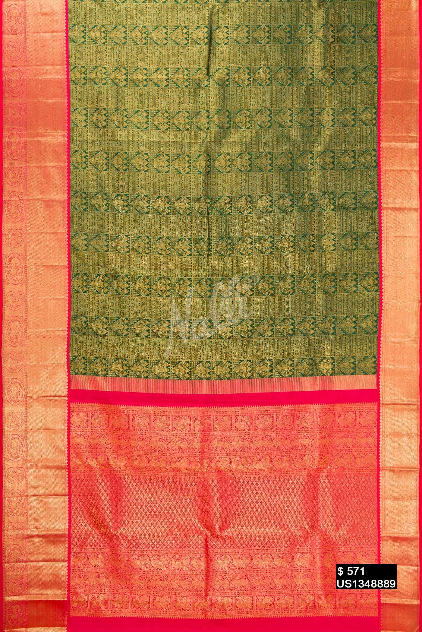 Green Kanchipuram Silk Saree