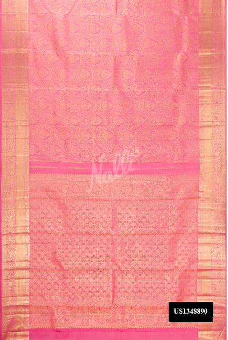 Pink Kanchipuram Silk Saree