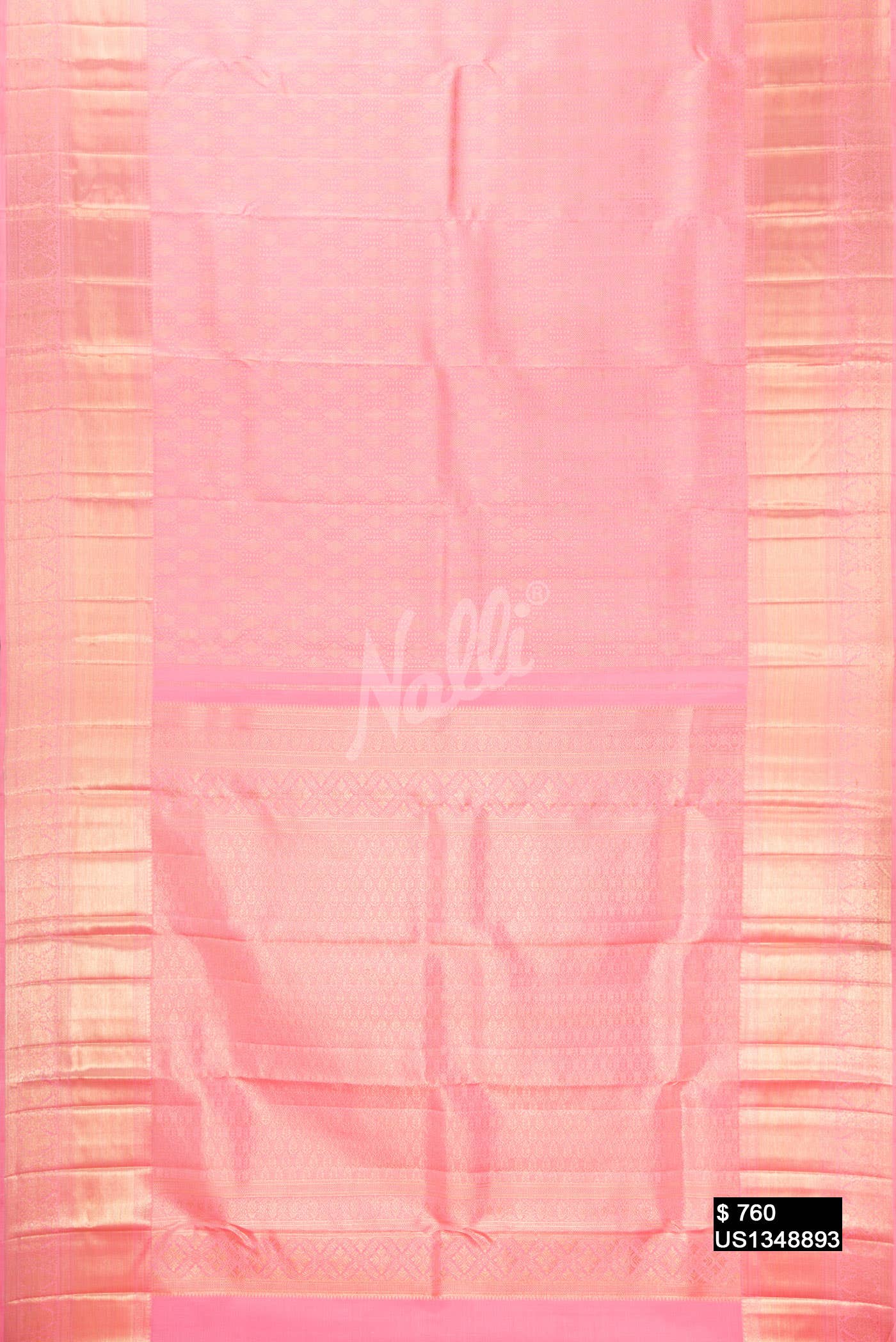 Pink Kanchipuram Silk Saree
