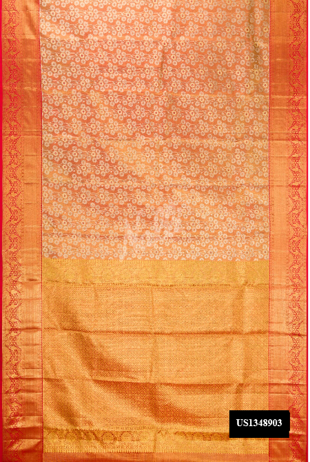 Gold Kanchipuram Tissue Silk Saree