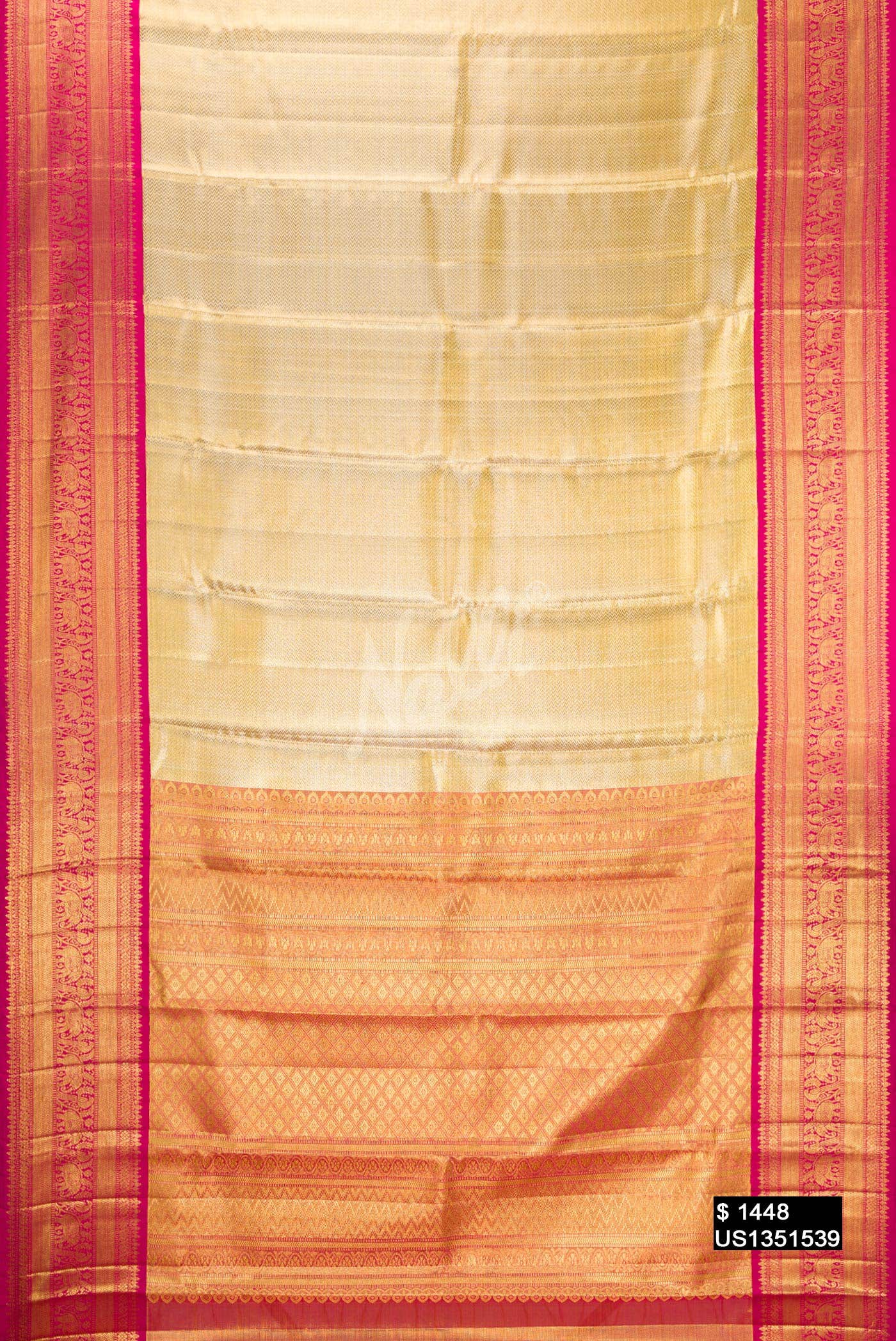 Gold Kanchipuram Tissue Silk Saree