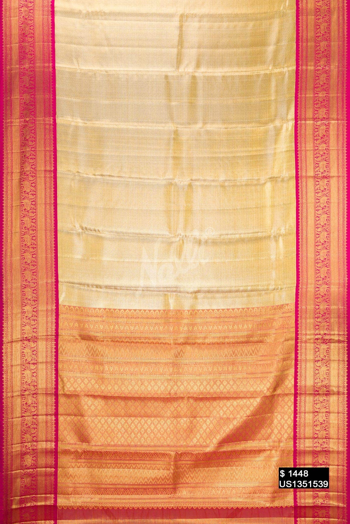 Gold Kanchipuram Tissue Silk Saree