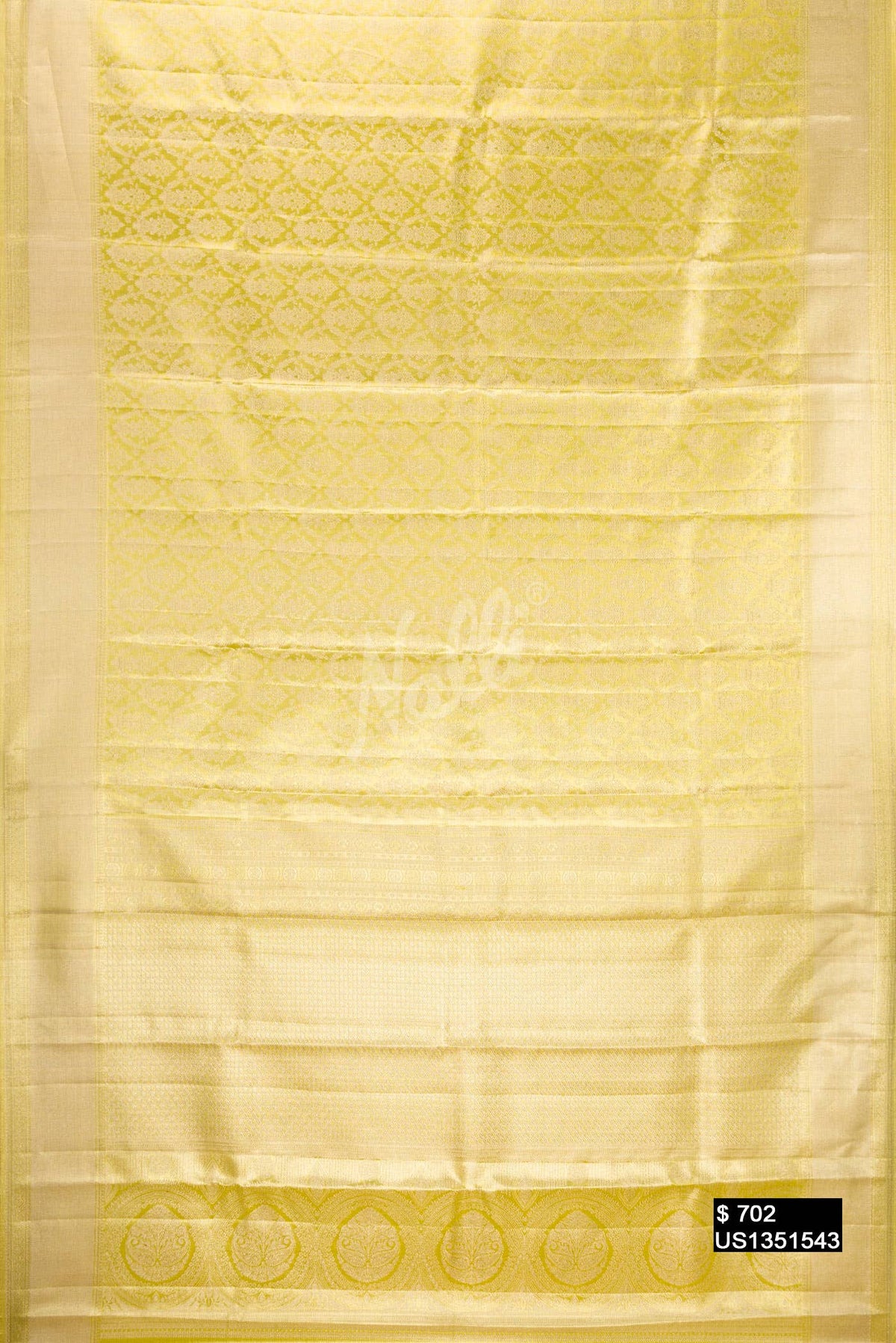 Light Green Kanchipuram Tissue Silk Saree