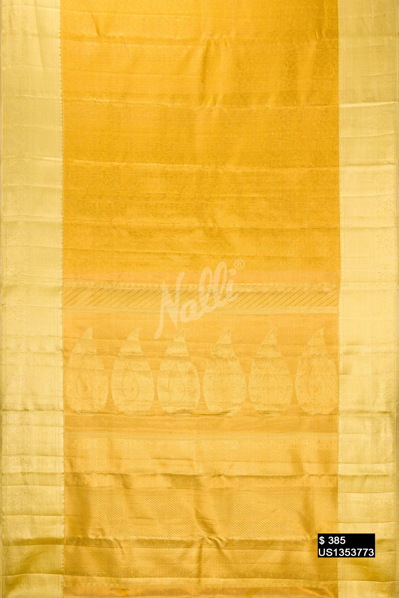 Gold Kanchipuram Tissue Silk Saree