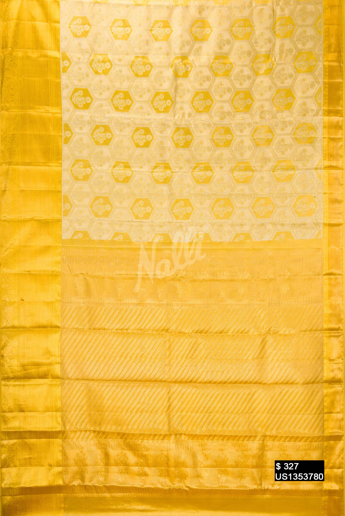 Gold Kanchipuram Tissue Silk Saree