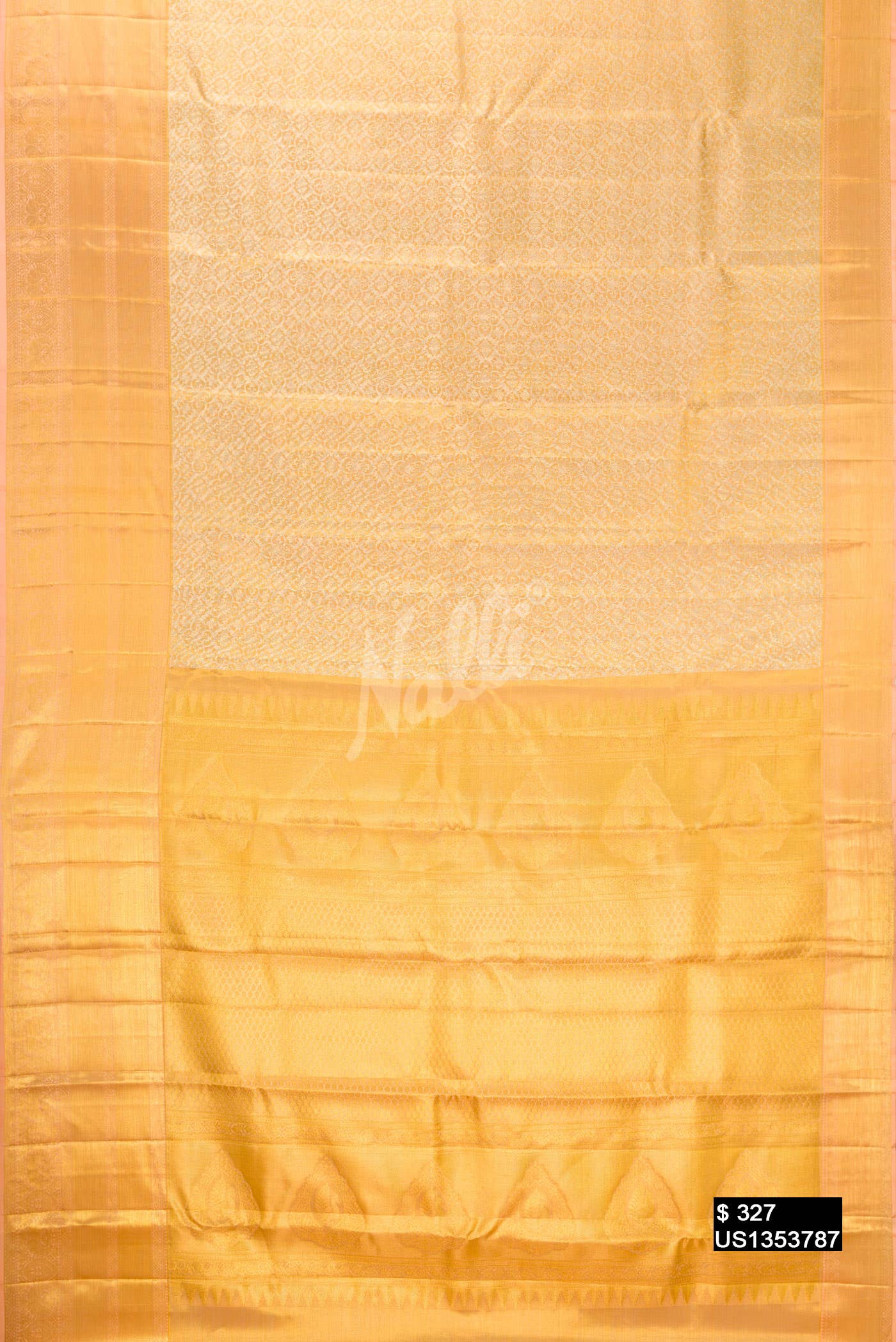 Gold Kanchipuram Tissue Silk Saree