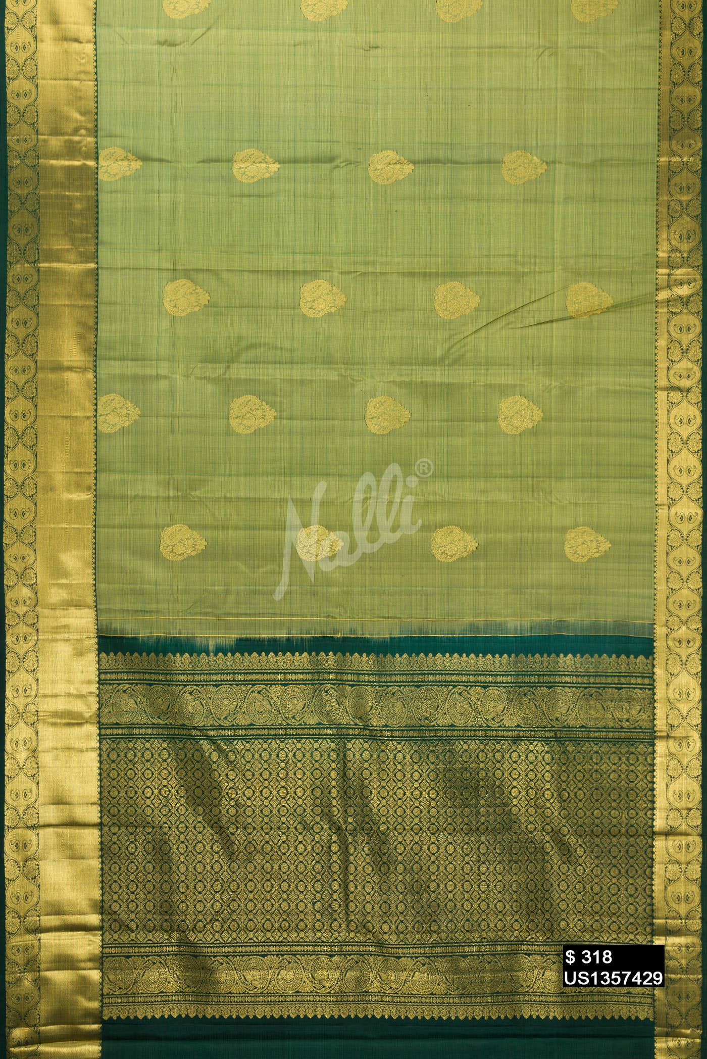Green Kanchipuram Silk Saree