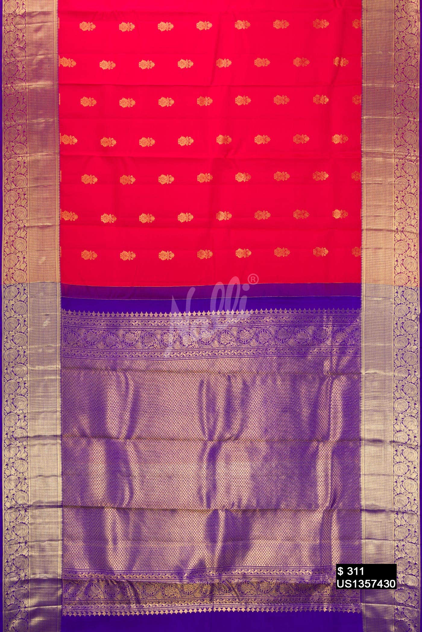Red Kanchipuram Silk Saree