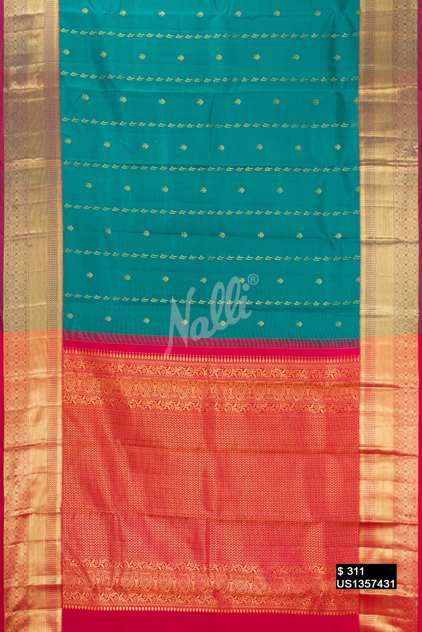 Green Kanchipuram Silk Saree