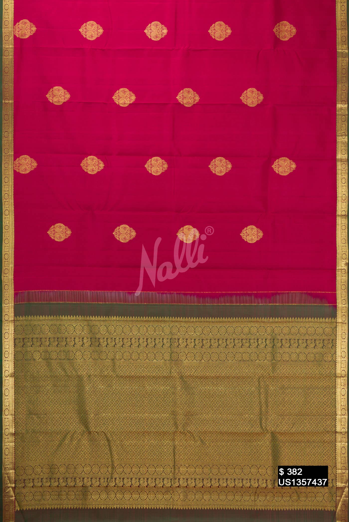 Maroon Kanchipuram Silk Saree