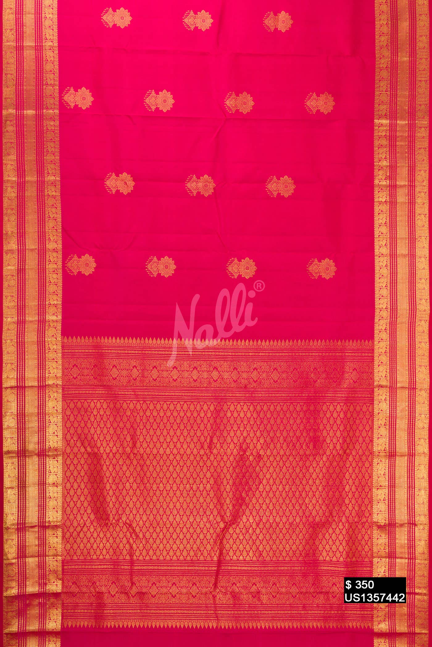 Rani Pink Kanchipuram Silk Saree