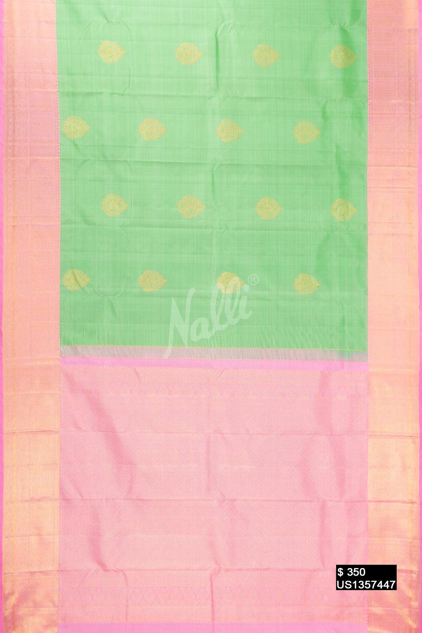 Light Green Kanchipuram Silk Saree