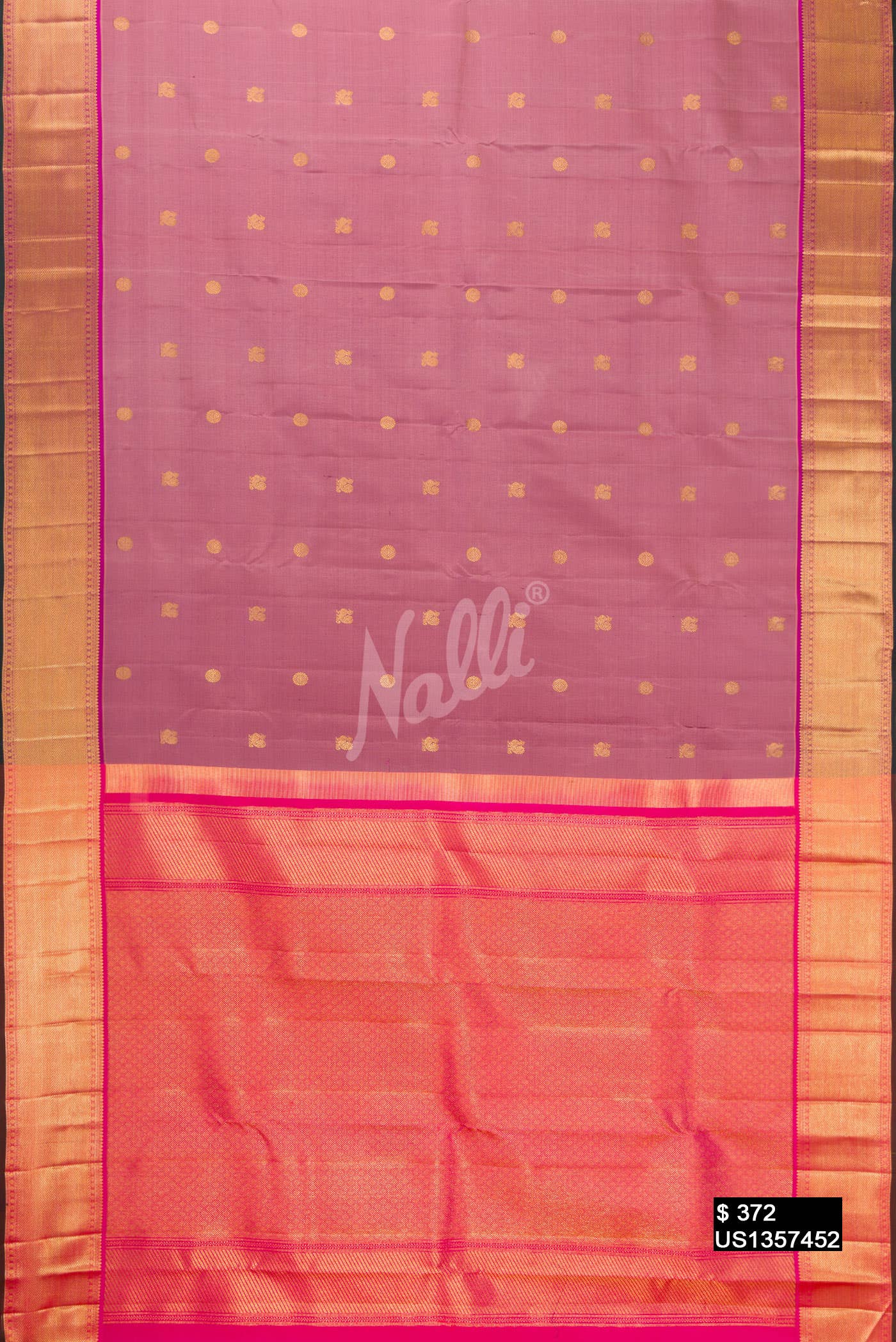 Pink Kanchipuram Silk Saree